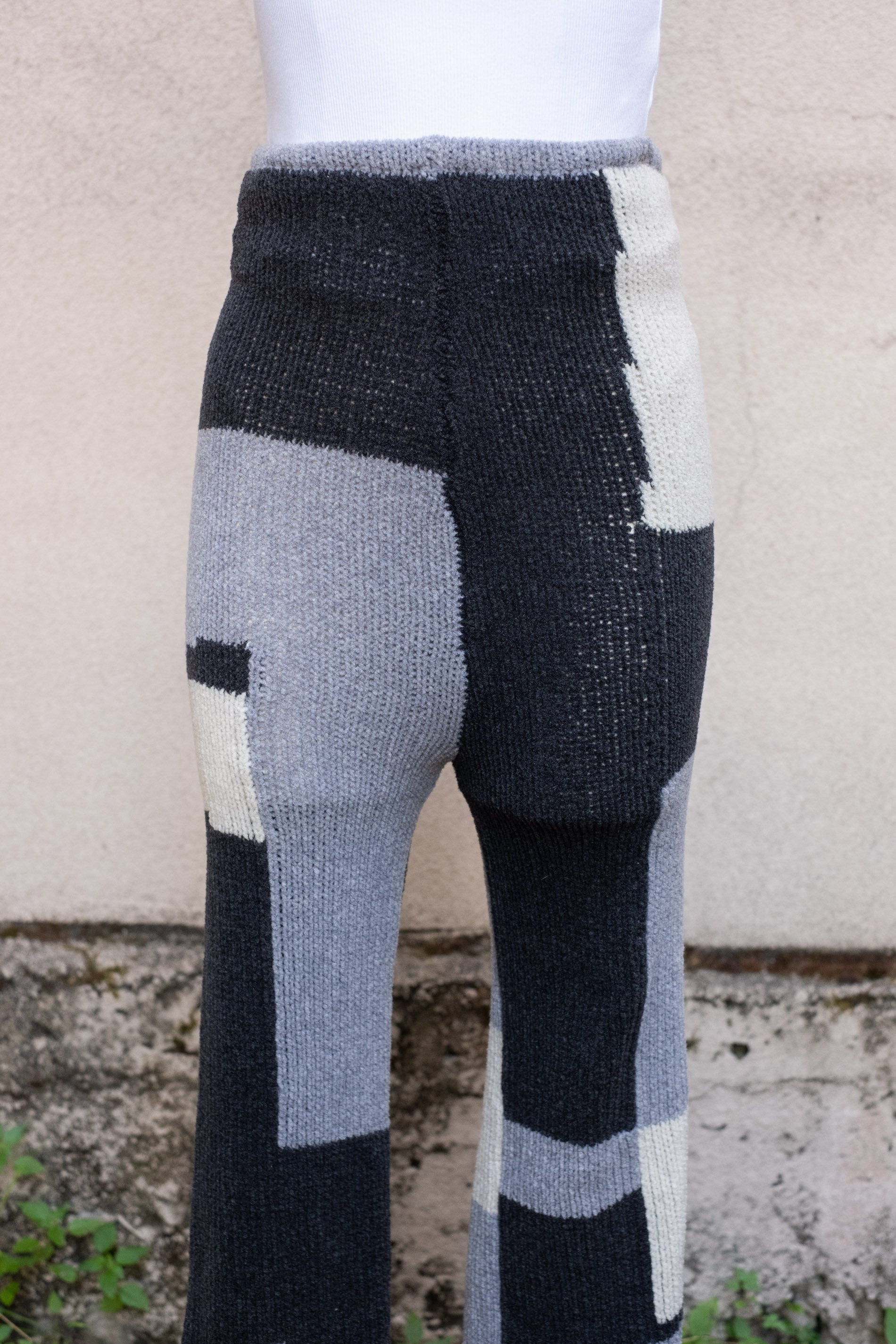 Eckhaus Latta Knit Colorblock Pants | ShopRelove