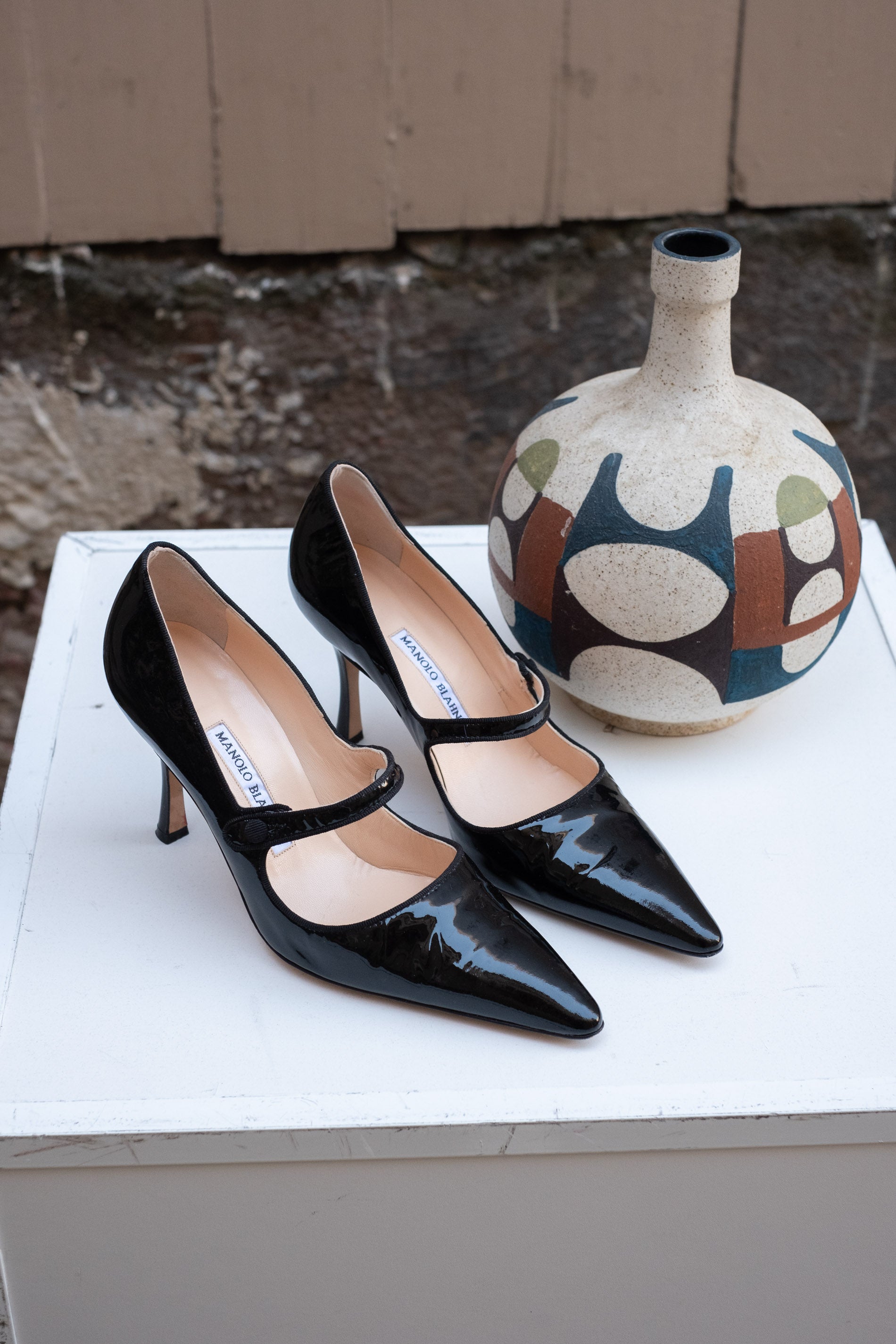 Manolo Blahnik Classic Patent Mary Jane | ShopRelove