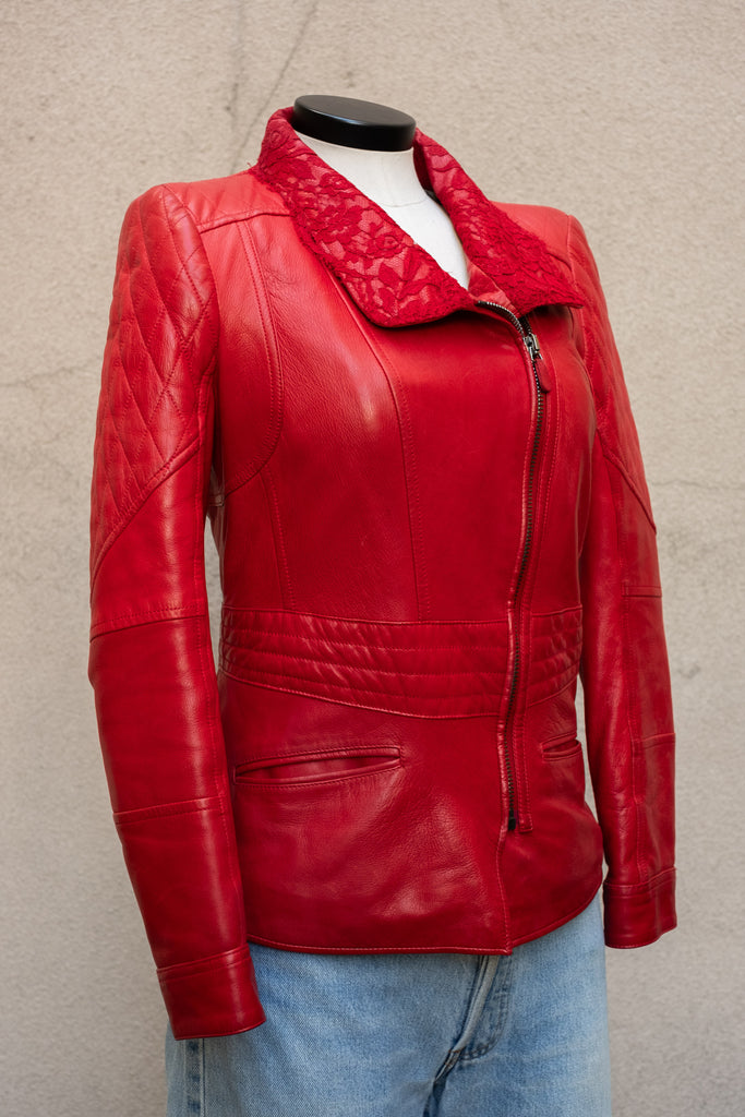 Vintage Roberto Cavalli Leather Moto